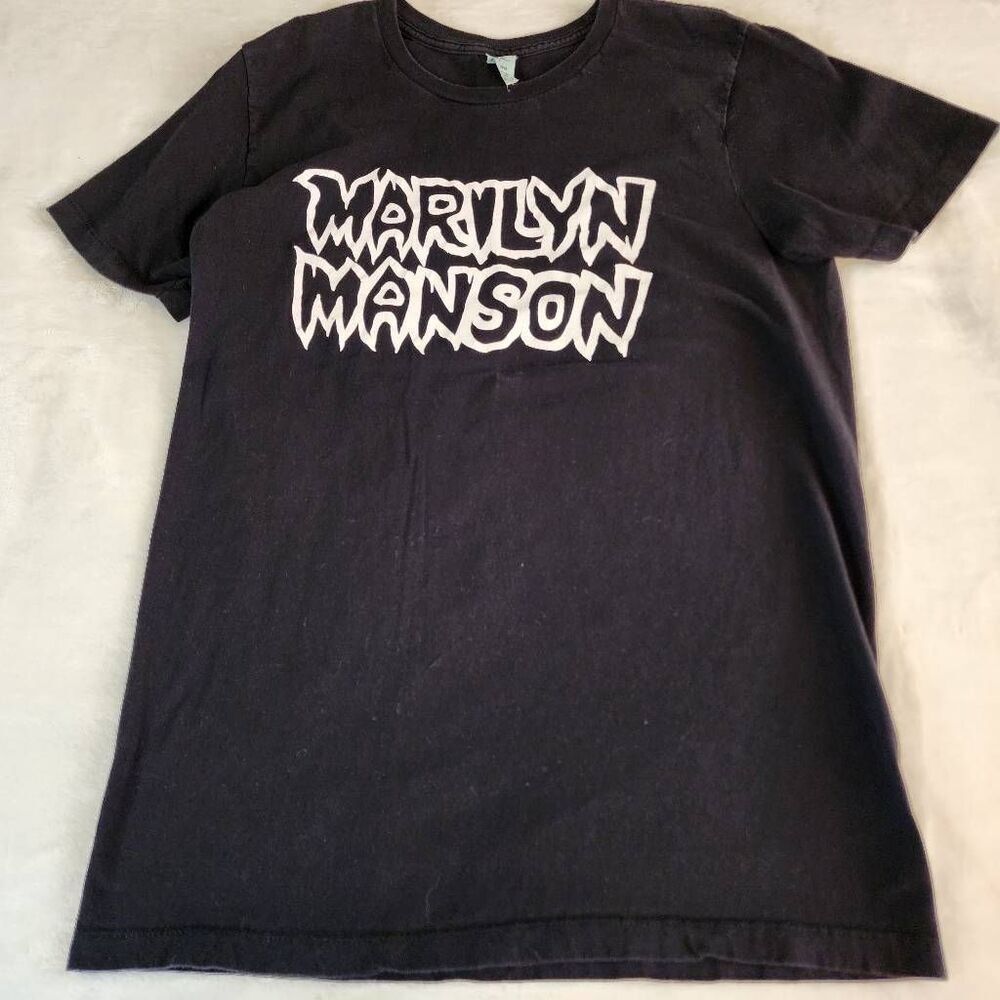Pacific Marilyn Manson Black Graphic Tshirt Size Medium